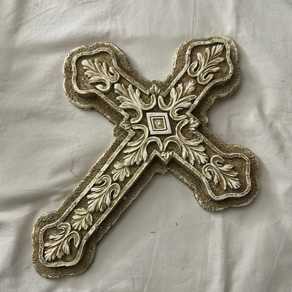 Decorative Wall Cross with Intricate Design